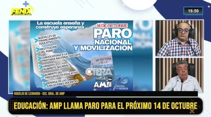 Rogelio De Leonardi: “La política del Gobierno está destruyendo el 82% móvil docente”