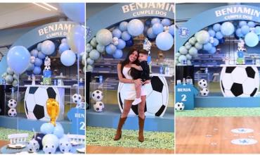 La fiesta de cumpleaños de Benjamín, el hijo de Enzo Fernández y Valentina Cervantes con temática del Chelsea