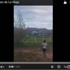 VIDEO: Así aterrizaba el helicóptero de la provincia ayer en Villa Castelli  