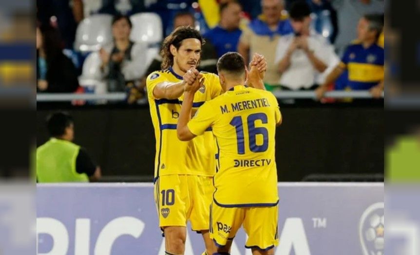 Con golazo de Cavani, Boca se lo dio vuelta a Sportivo Trinidense y da pelea en la Copa Sudamericana