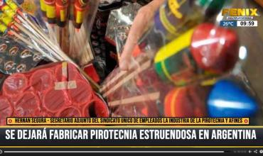No se producirá pirotecnia estruendosa en Argentina: "La Rioja tiene que debatir su prohibición total"