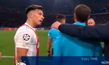 Lisandro Martínez invitó a pelear a un juez de línea: el Benfica de Otamendi eliminó al Ajax en Holanda