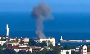 Un dron atacó la sede del estado mayor de la flota rusa del mar Negro en Crimea