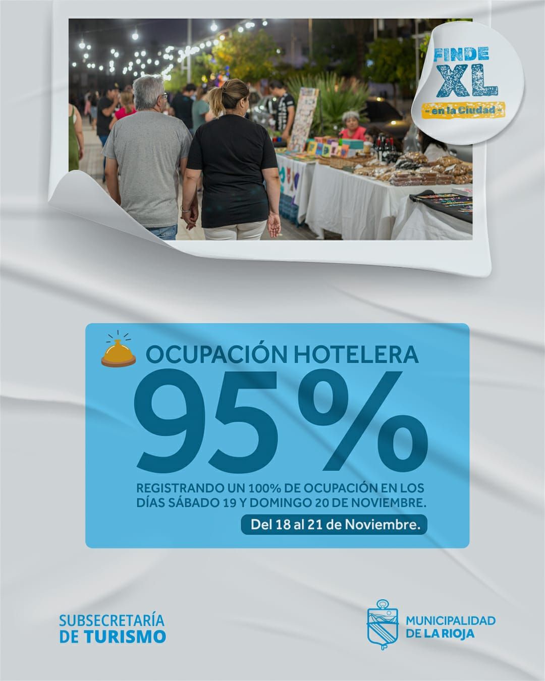 La ciudad registró un 95% de ocupación hotelera el fin de semana XL