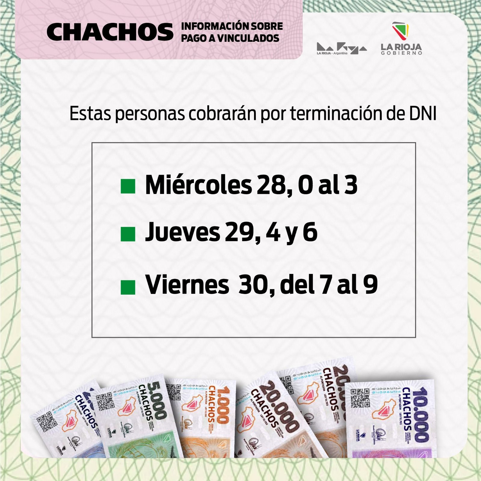 Continúa en Capital el pago de Chachos a vinculados y rezagados de planta