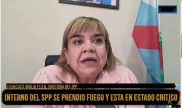 Analía Tello, sobre el preso que se prendió fuego: “fue un intento de suicidio”