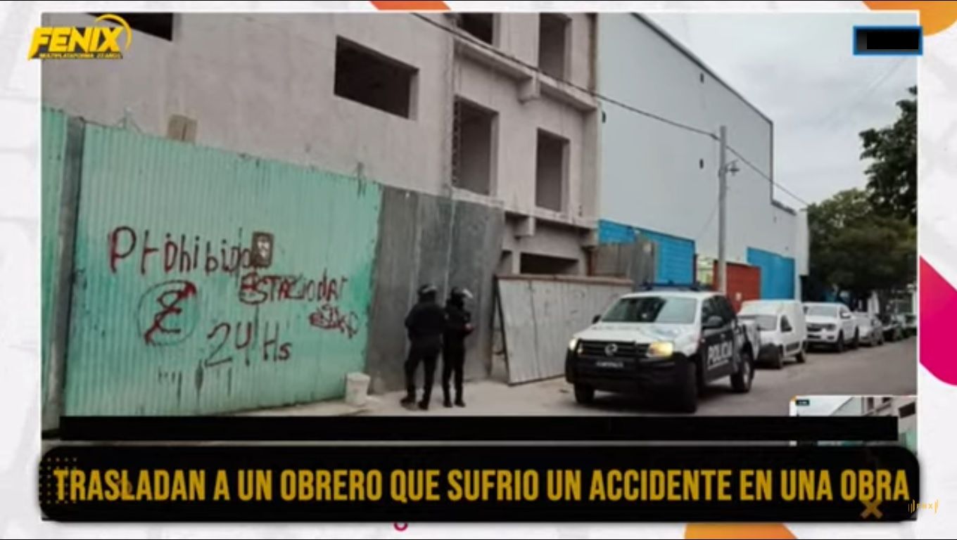 Accidente laboral en obra de construcción: un obrero fue trasladado al ...
