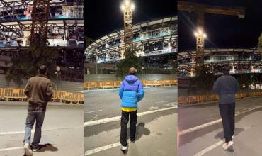 Furor por la visita de Messi al Camp Nou: los hinchas de Barcelona replican la escena fuera del estadio