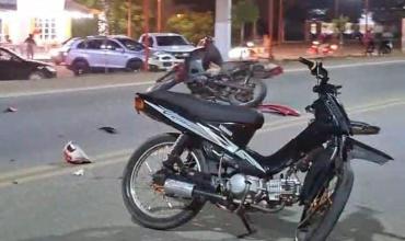 Dos motociclistas resultaron heridos tras un choque en el acceso norte de Chamical