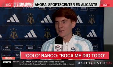 Barco reveló cuál fue su plan para volver a la selección argentina, contó qué le pidió a Paredes tras el Superclásico y dejó una frase sobre Boca