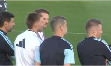 El gesto de Franco Mastantuono: viajó más de tres horas pese a estar lesionado para decir presente en el entrenamiento de la Selección Argentina