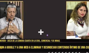 La jueza Carla Menem ordenó a Google eliminar y desindexar contenido íntimo viralizado