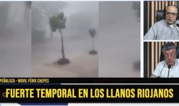Un fuerte temporal afectó a los Llanos Riojanos