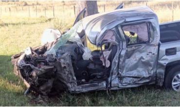Murió un argentino en una ruta uruguaya tras chocar su camioneta con un camión