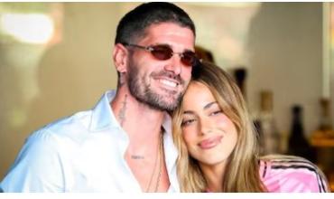 La celebración de Tini Stoessel con Rodrigo De Paul tras la consagración del Inter Miami en la MLS