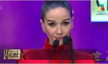Natalia Oreiro ganó el Martín Fierro de Oro, pero un grito del público la dejó sin palabras: "¿Están seguros?"