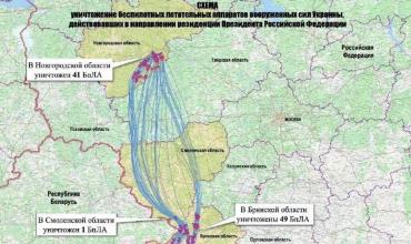 Rusia mostró restos de drones lanzados contra la residencia presidencial