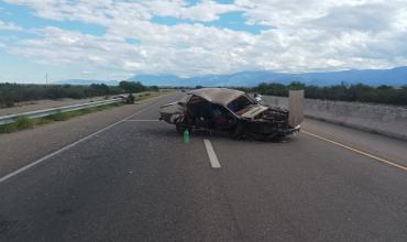 Chilecito: un Renault 12 protagonizó un fuerte choque en la autovía hacia Nonogasta