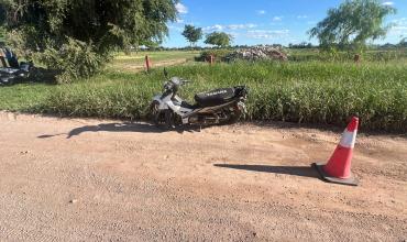  Grave accidente en Av. San Nicolás de Bari: motociclista trasladado al hospital
