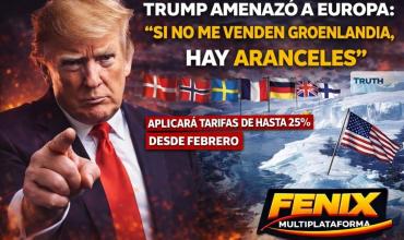 TRUMP AMENAZÓ A EUROPA: “SI NO ME VENDEN GROENLANDIA, HAY ARANCELES”