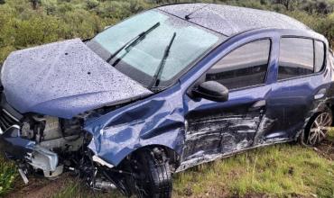 Vuelco en Ruta Nacional 75: un vehículo fue hallado abandonado tras intensa tormenta
