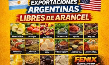 ESTOS SON CASI TODOS LOS ITEMS QUE ARGENTINA LE VA A PODER EXPORTAR A ESTADOS UNIDOS SIN ARANCEL.