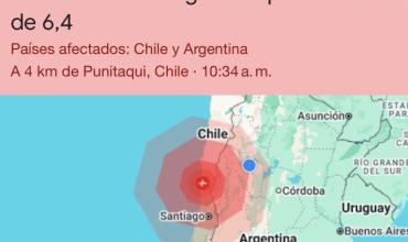 La Rioja: fuerte sismo proveniente de Chile que generó alarma en la región