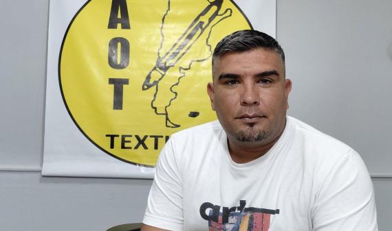 Juan Pablo Luján, secretario general de AOT, sobre el conflicto en Colortex: “Se levantó el paro tras acordar el pago del aguinaldo en dos partes”