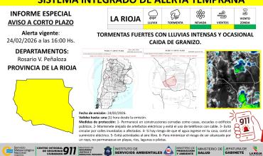 Reportan actividad de tormentas en el territorio provincial