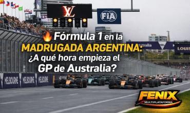 FÓRMULA 1 EN LA MADRUGADA ARGENTINA: A QUÉ HORA EMPIEZA EL GP DE AUSTRALIA