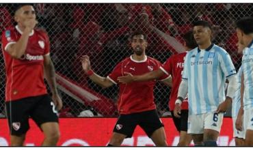 En un dramático partido, Independiente le ganó a Racing y se quedó con el clásico de Avellaneda