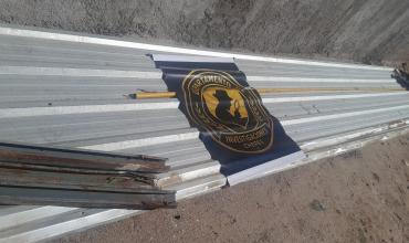 Secuestran chapas y detienen a un hombre en Chepes tras una inspección por robo