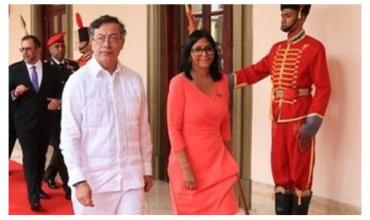 Delcy Rodríguez y Petro se reunieron en Caracas con eje en cuestiones de seguridad