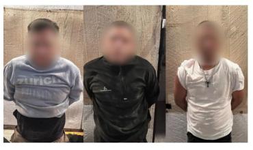 Tres boqueteros fueron detenidos cuando ingresaban a una lotería tras abrir un hueco en una pared