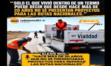 Es falso!!! Decir que desde hace más de 20 años no se presentan proyectos para las rutas nacionales 