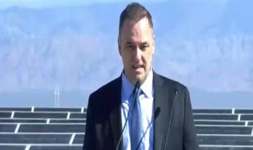 En medio de la causa judicial en su contra, Adorni inauguró en Mendoza el primer proyecto energético del RIGI