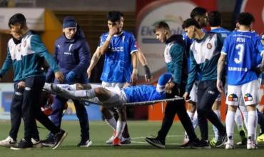 Fernando Zampedri sufrió un brutal rodillazo y podría perderse el partido con Boca por la Copa Libertadores