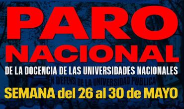 CONADU llamó al paro nacional universitario del 26 al 30 de Mayo