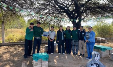 Ulapes: alumnos transformaron el patio de su escuela y convocan a la comunidad a colaborar