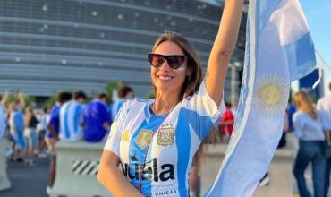 Sol, bandera y fútbol: Pampita aterrizó en Miami y encendió la previa del partido de la Selección Argentina