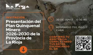  Este Martes, Quintela presenta en el CFI el Plan Quinquenal Minero 2026-2030.