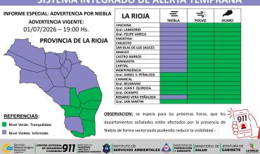 Emiten alerta amarilla por temperaturas bajas extremas, lluvias, nevadas aisladas y vientos