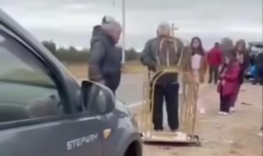Tristeza por los daños en una imagen de la Virgen del Valle durante su traslado a La Rioja