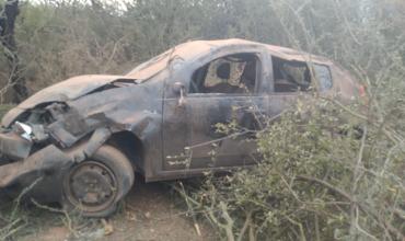 Volcó un automóvil sobre la Ruta Nacional 38: tres ocupantes fueron hospitalizados