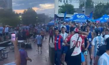 Atlanta: Violenta pelea entre barras de San Lorenzo y Huracán en la previa de la semifinal