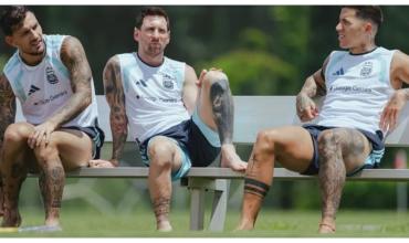 La Selección Argentina tuvo su primer entrenamiento previo a la final del Mundial ante España