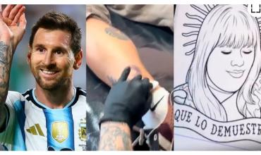 Prometió tatuarse a More Rial si Argentina pasaba a la final, lo hizo y mostró el resultado