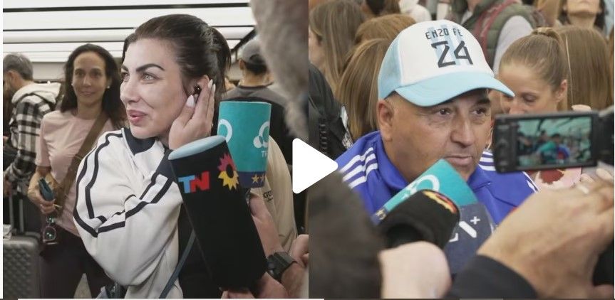 Apoyo, orgullo y agradecimiento: qué dijeron los familiares de los jugadores de la Selección en su regreso al país tr