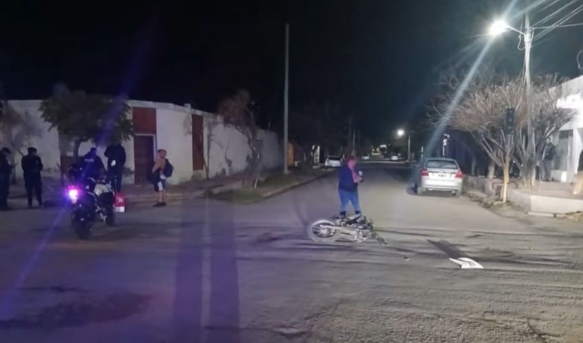 Un motociclista resultó herido tras chocar con una camioneta en Chepes