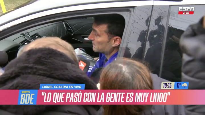 Scaloni, sobre la polémica por la bandera de las Islas Malvinas: No nos dijeron nada